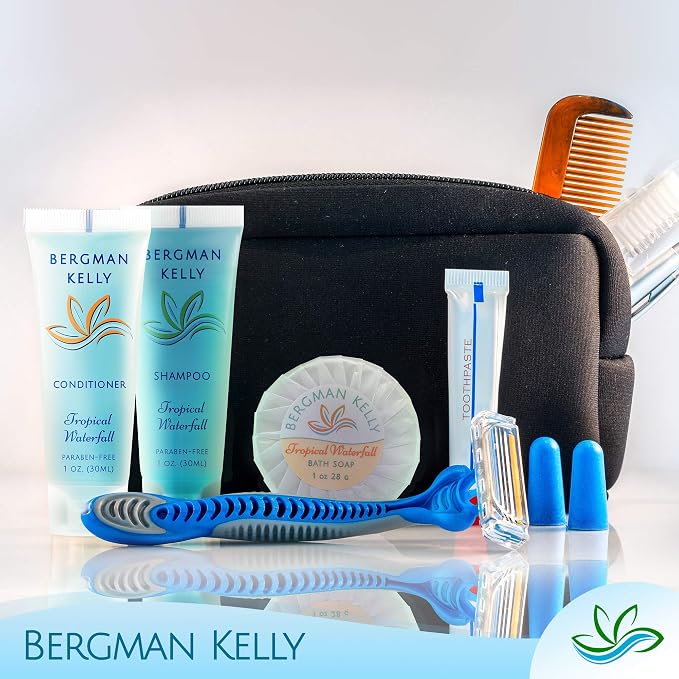 BERGMAN KELLY Hotel Toiletries Bundle 4-Piece Set: 25 Round Bar Soap, 25 Shampoo - Image 7