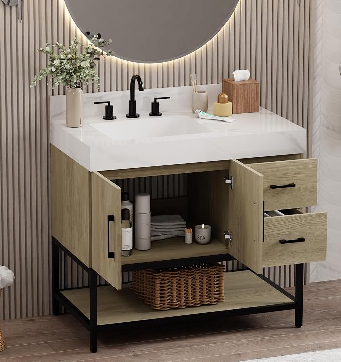 TILE & TOP Utopia 36" Single Bathroom Vanity - Image 4