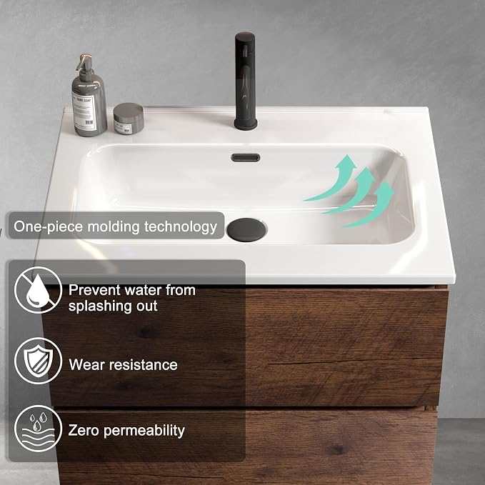 Wall Mounted Floating Bathroom Vanity - Image 3