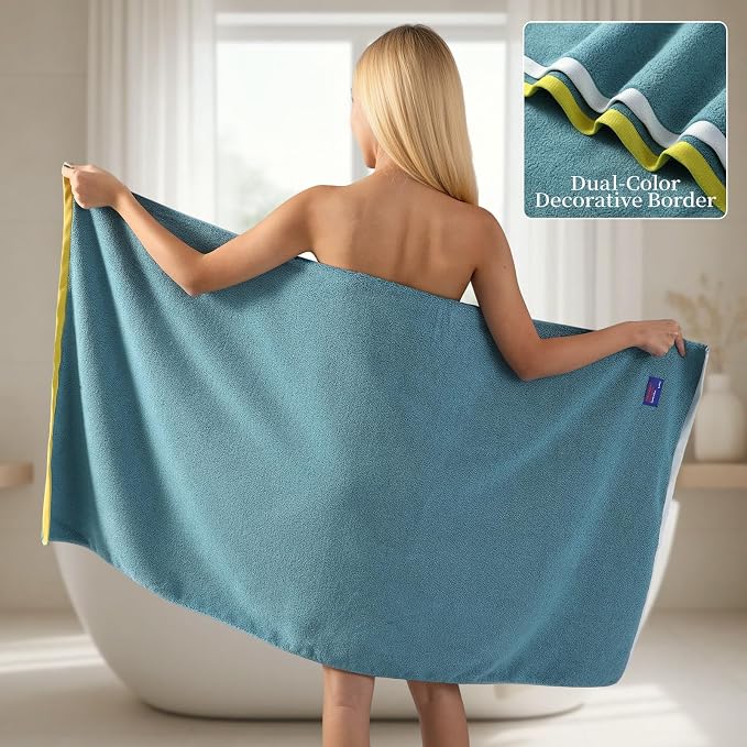 REDKISS 2 Pack 100% Cotton Bath Towels - Image 4