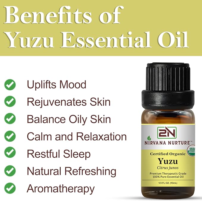 Yuzu Essential Oil USDA Certified Organic, 100% Pure Natural Premium Grade - Image 3