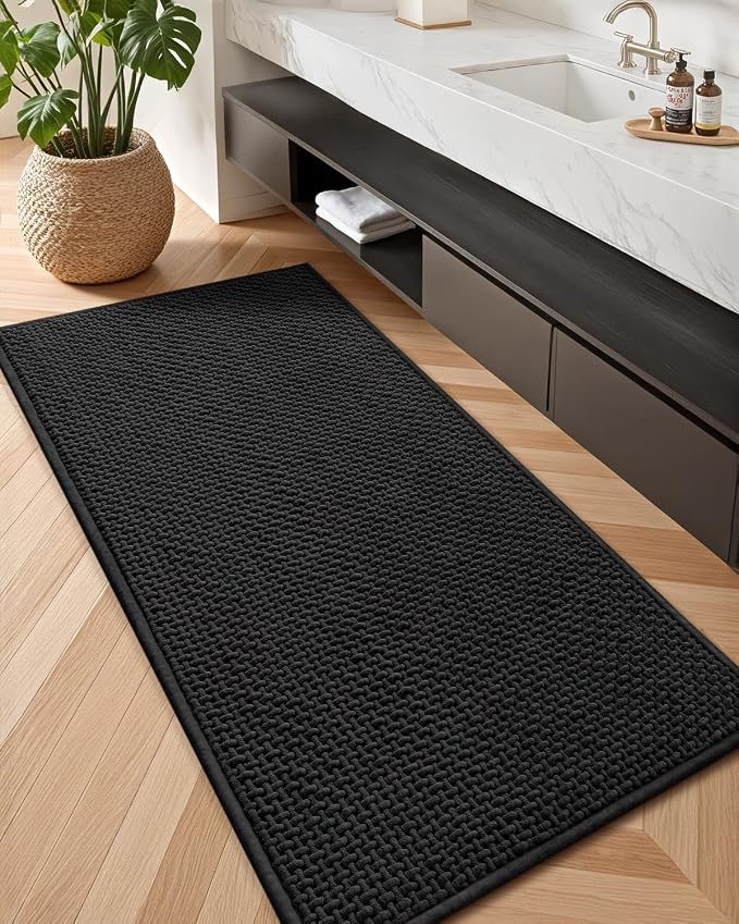 Color&Geometry Rubber Backed Waffle Bath Mat Non Slip Machine Washable Bathroom by COLORG