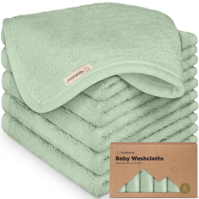 6-Pack Baby Washcloths by KeaBabies