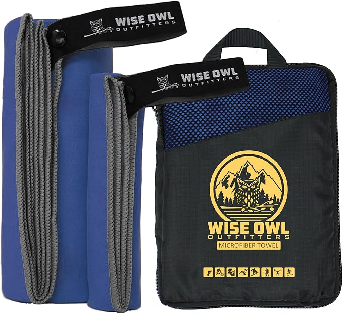 Wise Owl Outfitters Microfiber Camping Towel by WiseOwlOutfitters