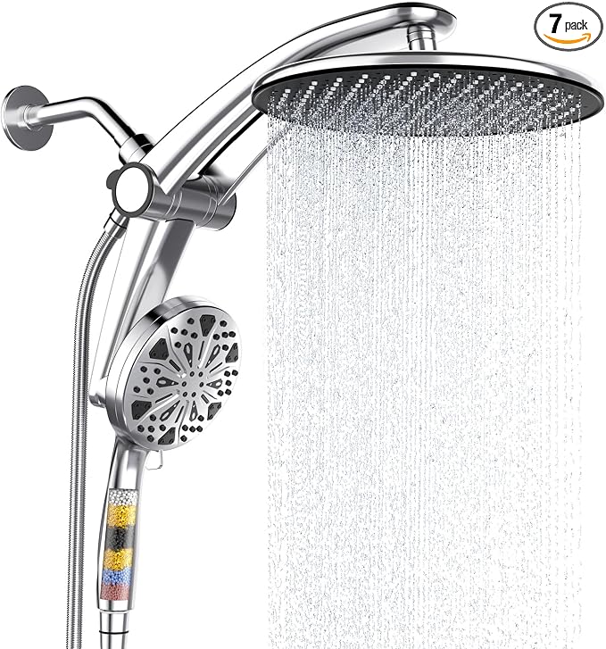 Shower Head with filtered Handheld High Pressure daul Shower Heads with by Razime