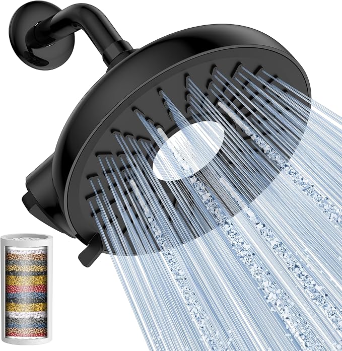 Filtered Shower Head- 8 Inches High Pressure Fixed Rain Showerhead - Image 7