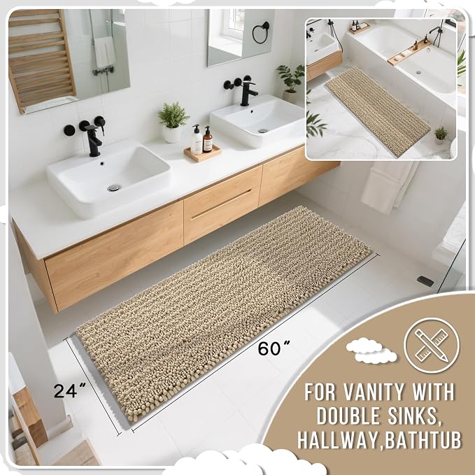 Yimobra Bathroom Runner Rug 60x24 Inch - Image 2