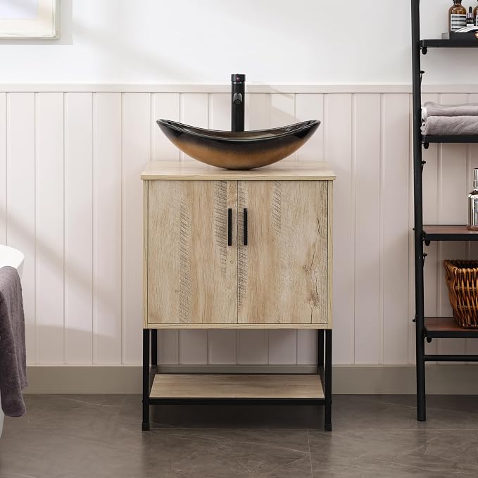 UEV Rustic Oak 24" Bathroom Vanity by YourHomeExcellentVendor