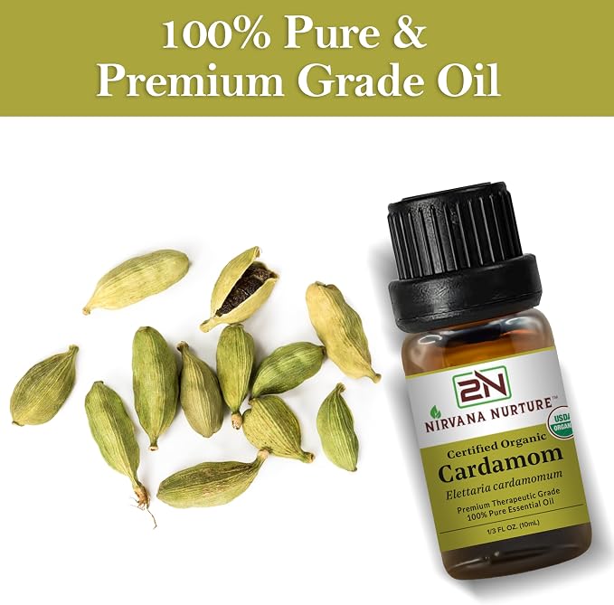 Cardamom Essential Oil USDA Certified Organic, 100% Pure Natural Premium Grade - Image 7
