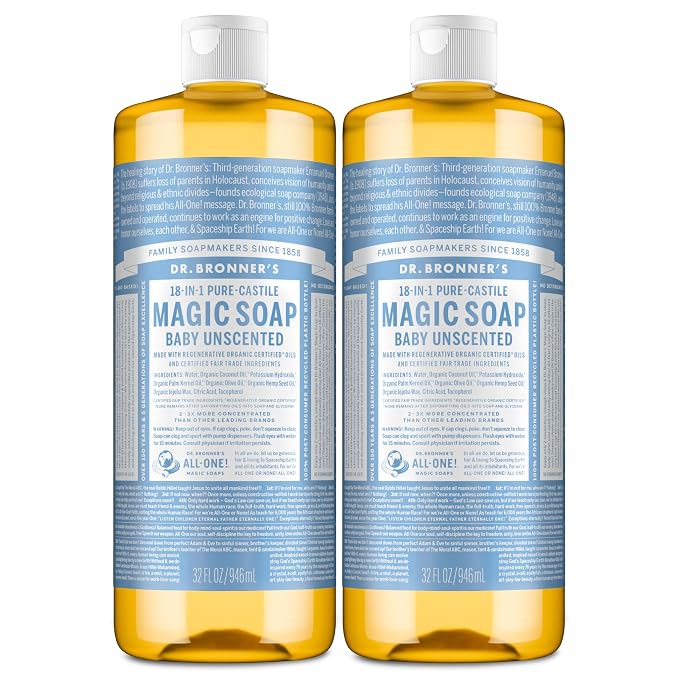 Dr. Bronner's Magic Soap-Pure-Castile Liquid Soap-Regenerative Organic by DrBronners