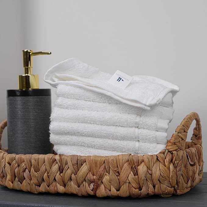 Tens Towels Pack of 60 Washcloths, 12 x 12 Inches, Lighter Weight, Quick to Dry - Image 2