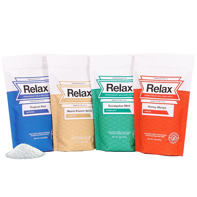 Relax Spa & Bath, Epsom & Dead Sea Salts, Aromatherapy Bath Salts by RelaxSpaBath