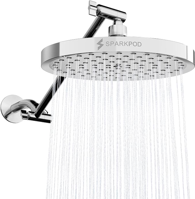 SparkPod Round Rain Shower Head by SparkPod