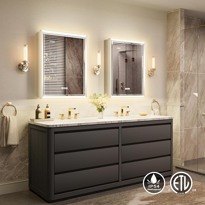Beveled Lighted Medicine Cabinet - Image 8
