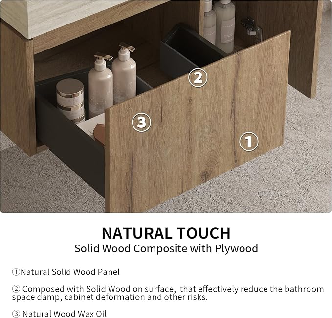 LKTART Floating 30 Inch Bathroom Vanity - Image 4