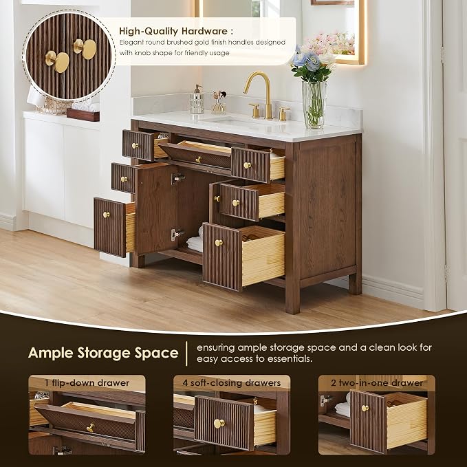 ALTAIR 48 Inch Bathroom Vanity - Image 4