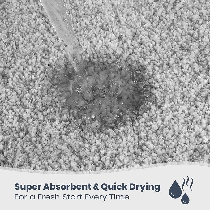 PURRUGS Bathroom Rug Non-Slip Machine Washable 30" x 46", Super Absorbent and - Image 2