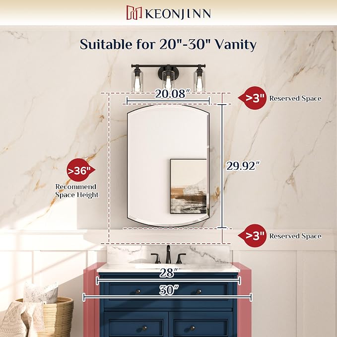 Keonjinn White Medicine Cabinet - Image 5