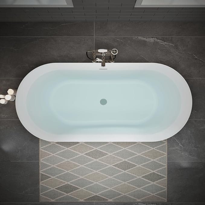 ABRUZZO 63" Acrylic Freestanding Bathtub - Image 3