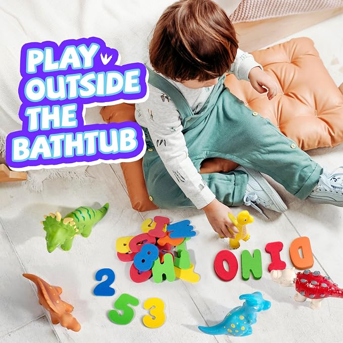Hely Cancy Dinosaur Bath Toys Mold Free - Image 8