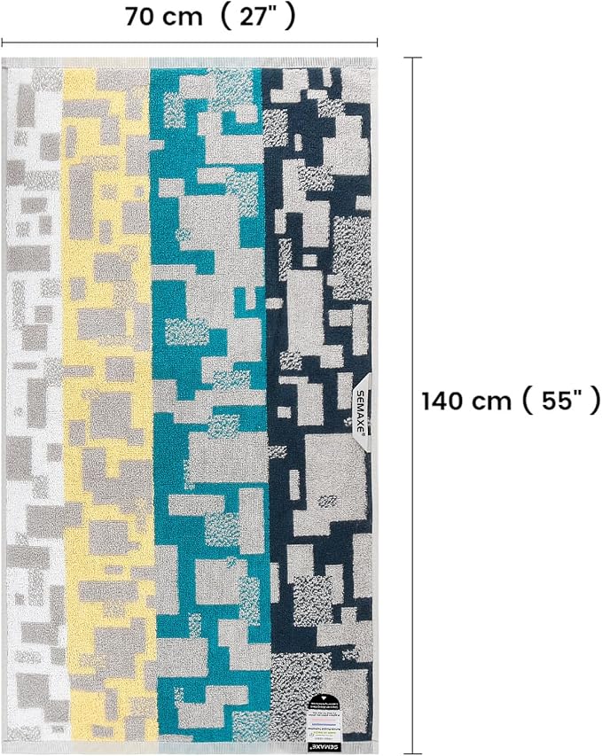 SEMAXE Bathroom Towel, 100% Cotton Bath Towel - Image 6