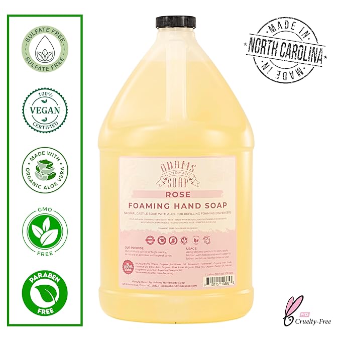 Adams Handmade Soap Liquid Foaming Soap 1 Gal - Image 2