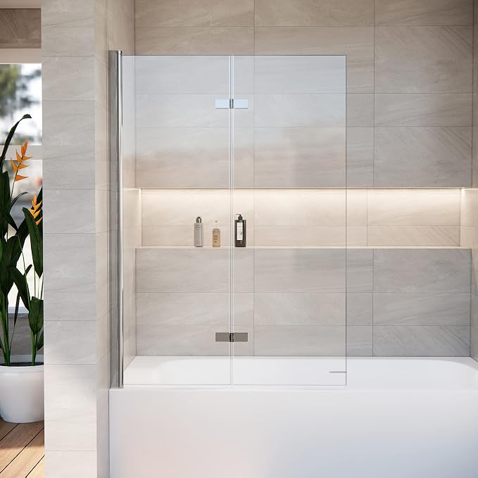 36 * 55 Inch Bathtub Shower Door, Bathroom Door by ExpertofShowerGlassDoor