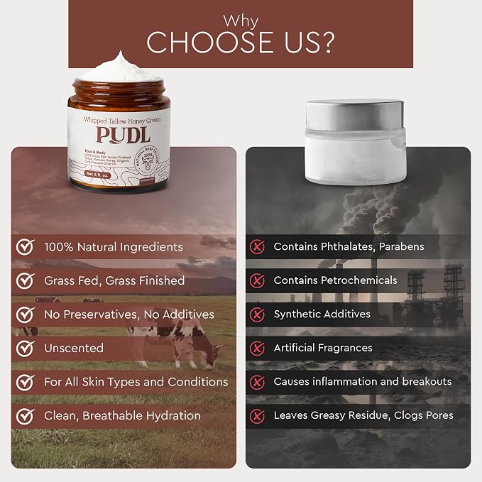 PUDL Grass Fed Beef Tallow for Skin Care - Image 7