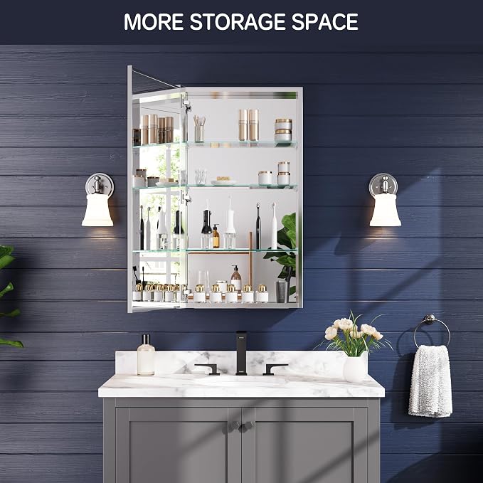 Medicine Cabinet 20" x 36", Bathroom Medicine Cabinet - Image 7