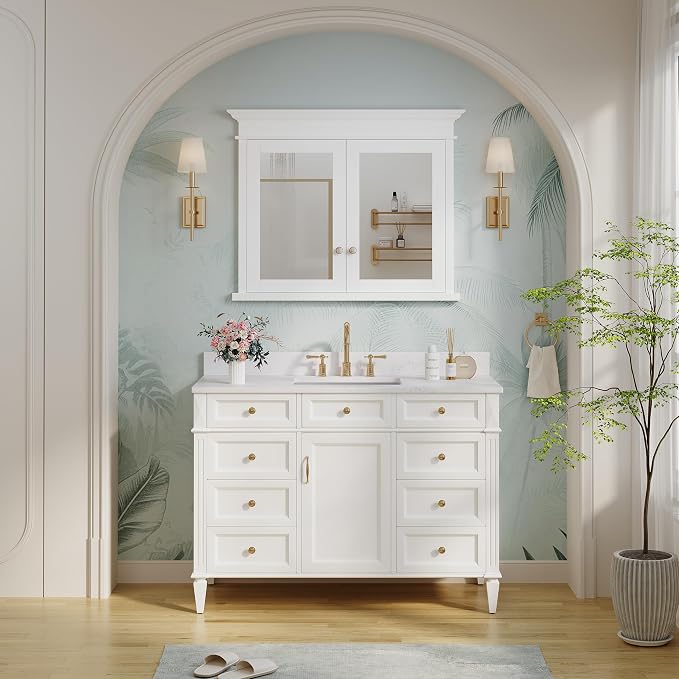 WELLFOR40 x 32" Bathroom Medicine Cabinet - Image 5