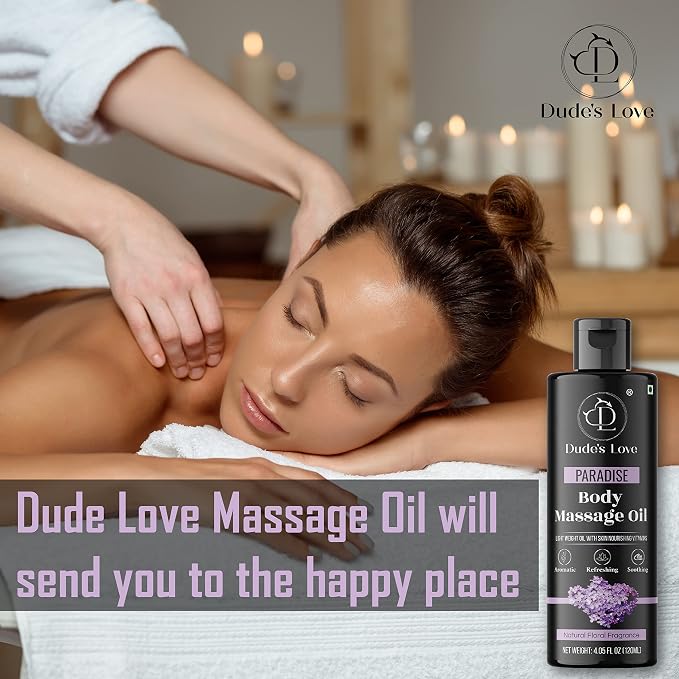 Organic - Lavender Floral Edible Full Body Massage Oil - Relaxing, Calming | No - Image 4
