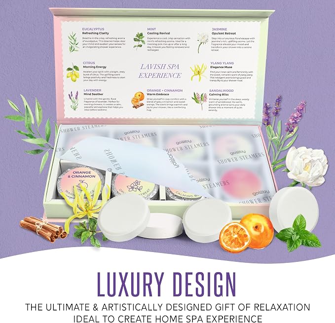 Shower Steamers Aromatherapy GOSSBY 8 Pack - Image 8