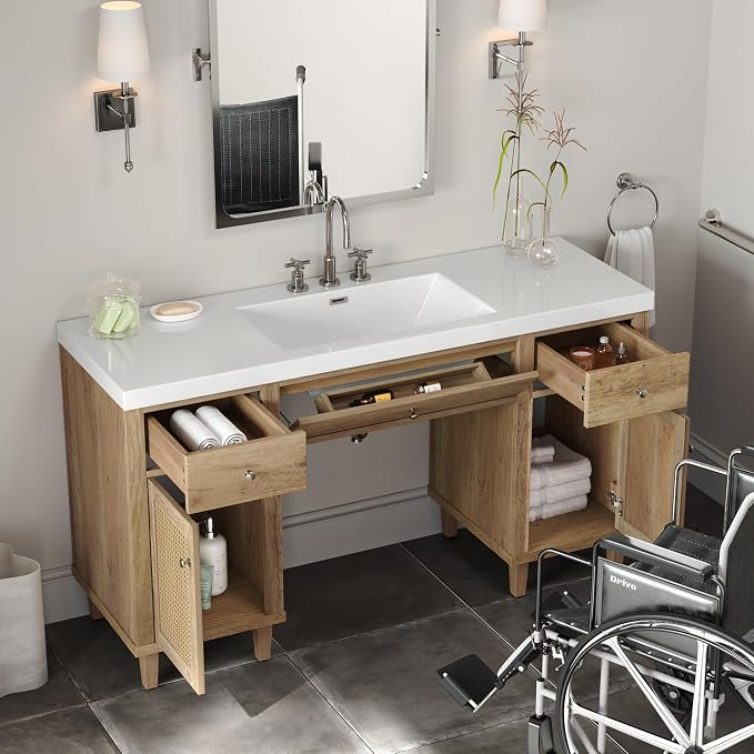 60 Inch ADA Compliant Bathroom Vanity - Image 5