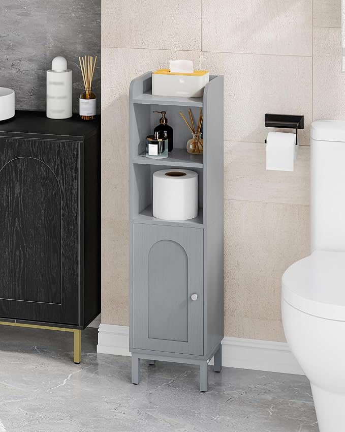 Bathroom Storage Cabinet, Small Corner Floor Cabinet - Image 4
