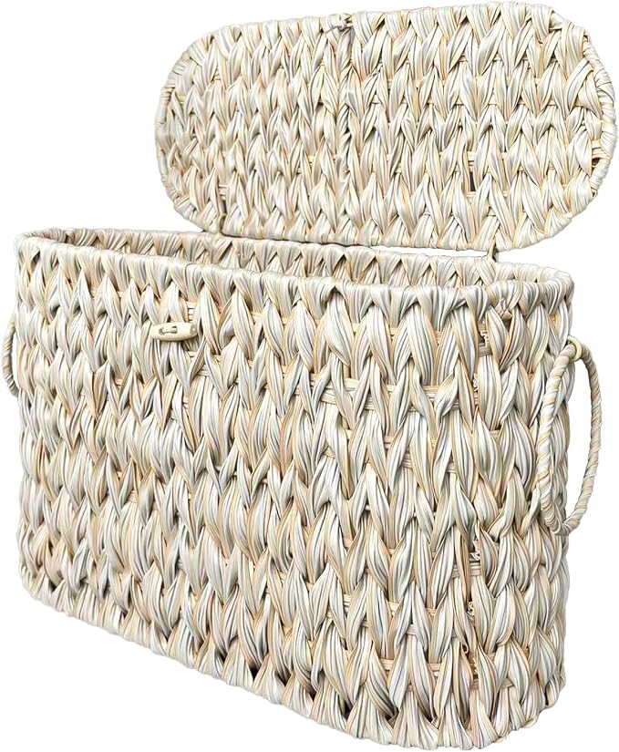 Toilet Paper Basket, Wicker Toilet Paper Storage by WEAVECOMFORTINTOEVERYCORNER