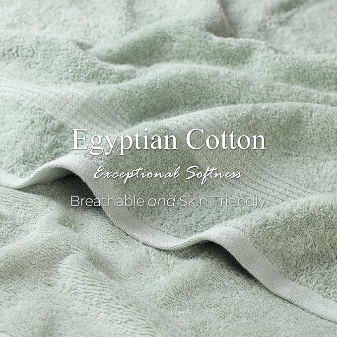 Superior Egyptian Cotton Bath Towel Set, Home Bathroom Towels, Guest Bath - Image 5
