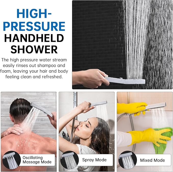 G-Promise All Metal 12 Inch Shower Head - Image 4