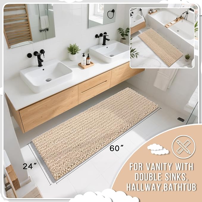 Yimobra Bathroom Runner Rug 60x24 Inch - Image 2