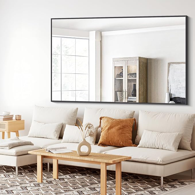 BONEWEI Bathroom Mirror, 55x36 inch Large Wall Mirror - Image 3
