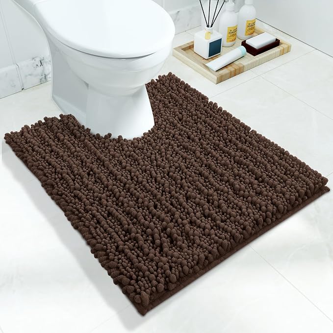 Yimobra Toilet Rug U Shaped Washable 24x20 Inch by Yimobra