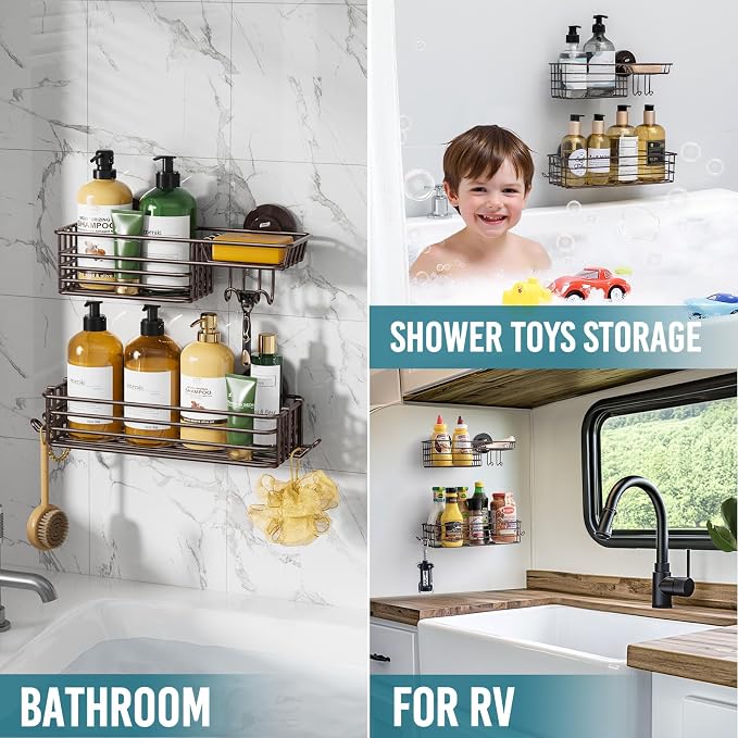 TAILI Shower Caddy Suction Cup 2 Pack - Image 3