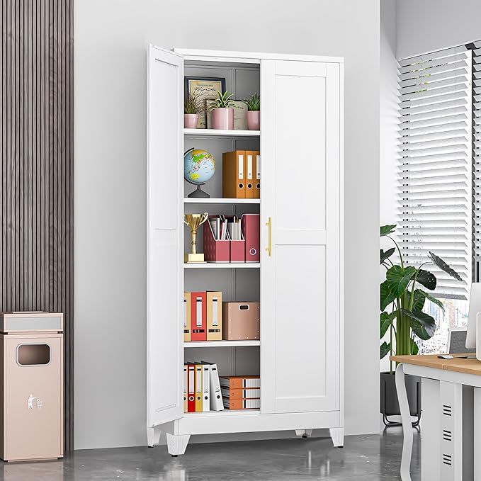 71" Tall Metal Storage Cabinet - Image 3