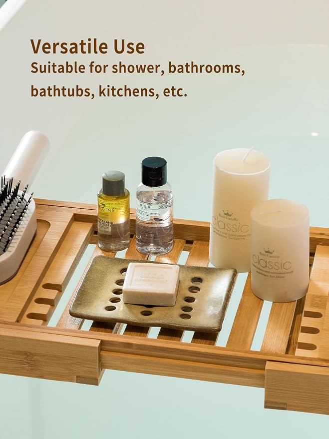 Soap Dish for Shower, Shower Soap Holder for Bathroom, Porcelain Japanese Soap - Image 2