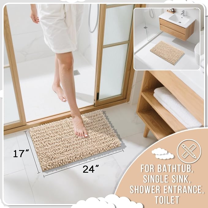 Yimobra Bathroom Rugs Non Slip Washable - Image 2