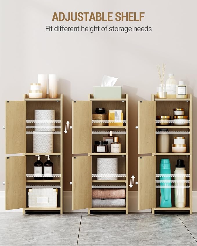 Bathroom Storage Cabinet, Corner Floor Cabinet - Image 5