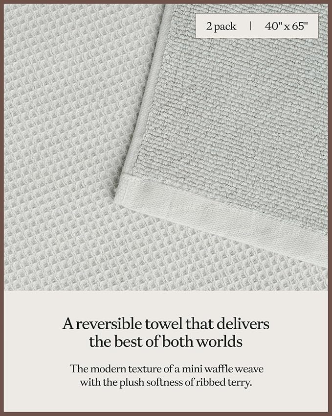 Cozy Earth Waffle Bath Sheets - Image 3