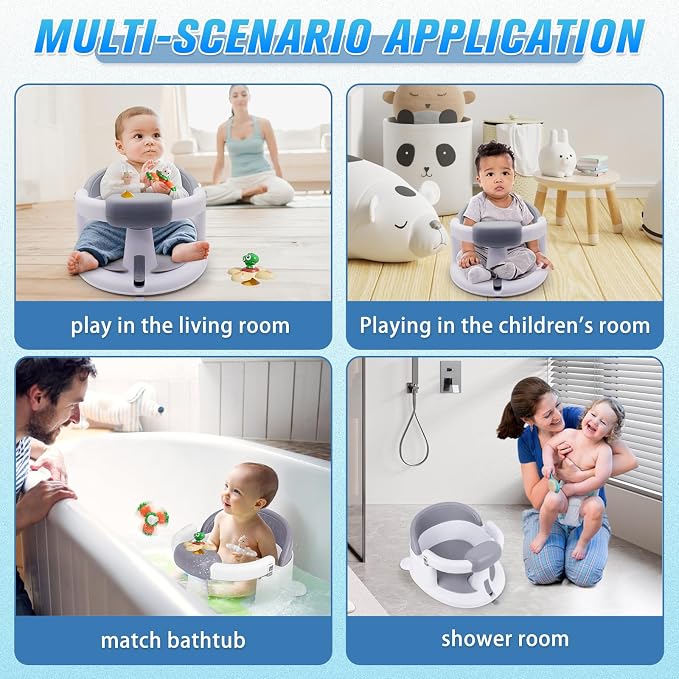 Mostop Baby Bath Seat for Babies 6 Months & Up - Image 5