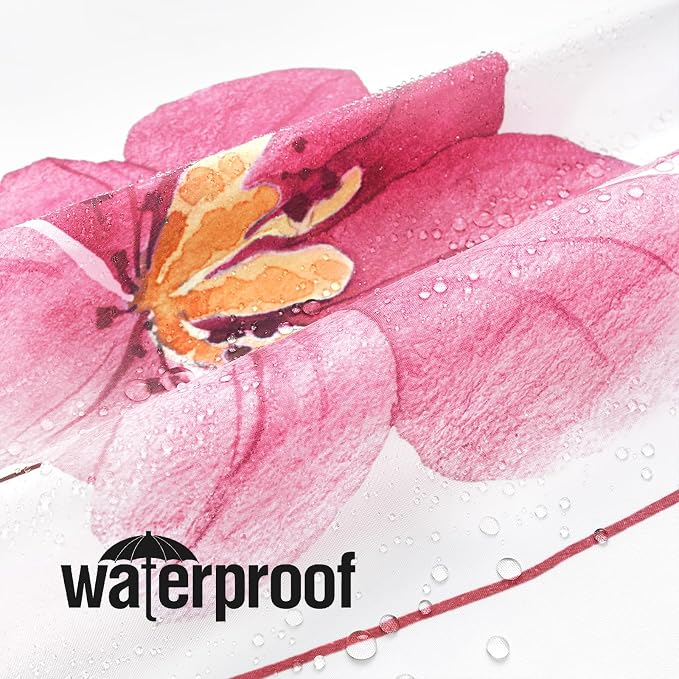 Gibelle Watercolor Floral Shower Curtain, Hot Pink Flower Shower Curtain - Image 3