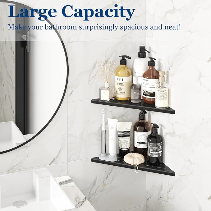 Corner Shower Shelves, 10” Recessed Tile Shower Shelf, 304 Stainless Steel - Image 4