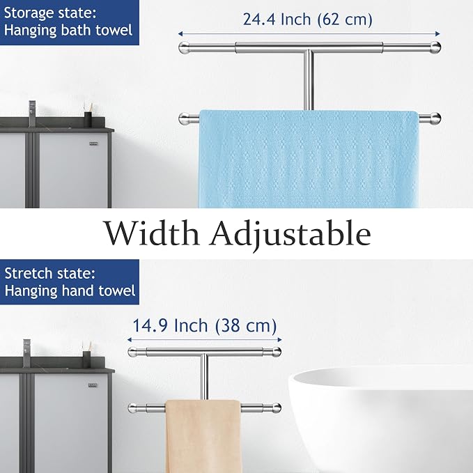 Kayfia 40" Standing Towel Rack - Image 4